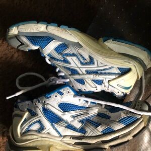 Balenciaga Blue and White Men's Shoes